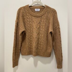 Old Navy Cable Knit Tan Sweater